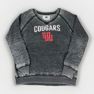 University Of Houston Vintage Inspired Crewneck Sweatshirt  XL  Cougars UH Gray